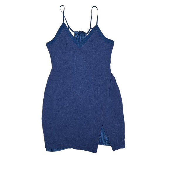ASTR The Label Dress Womens Size Medium Slip Dress Blue Mini‎ - Picture 1 of 10